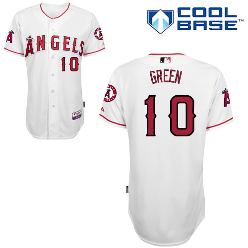 Grant Green #10 MLB Jersey-Los Angeles Angels of Anaheim Men's Authentic Home White Cool Base Baseball Jersey